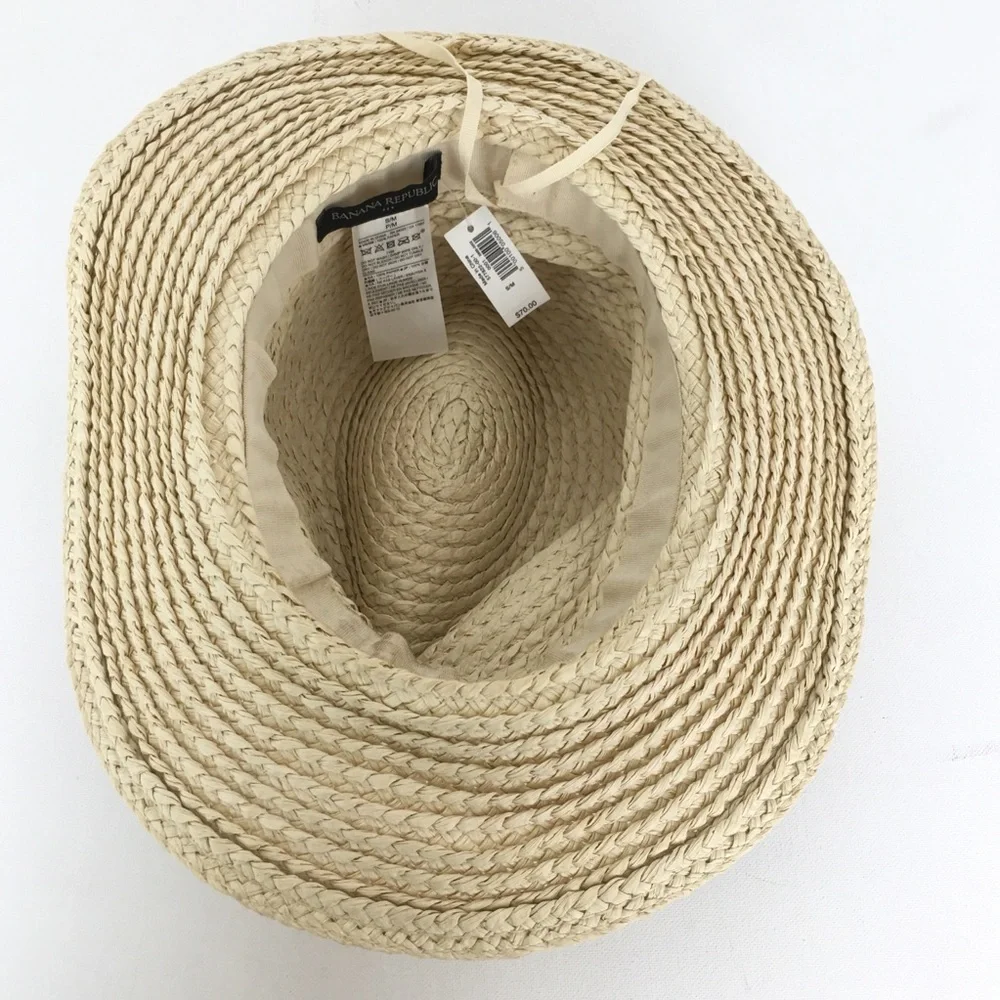 Banana Republic Woven Sun Hat NEW Size Small/Medium MSRP $70 Natural Tan NWT
